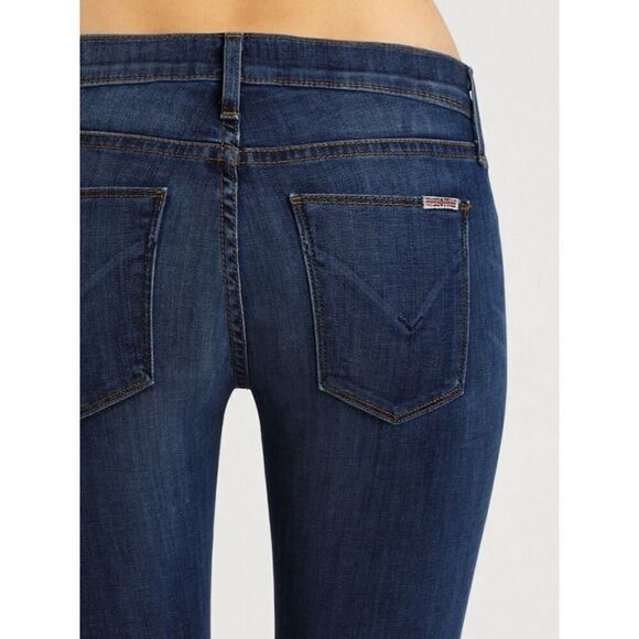 Hudson Jeans The Krista Super Skinny Crop medium dark denim jeans size US 27 - Picture 2 of 7